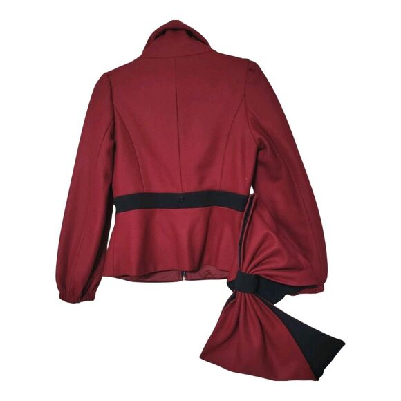 Babylon Collection Italy Womens Big Bow Coat US S 4 It.42 - Preppy Cute Flawless - Picture 2 of 8